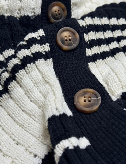 Onyx Eclipse Textured Knit Cardigan