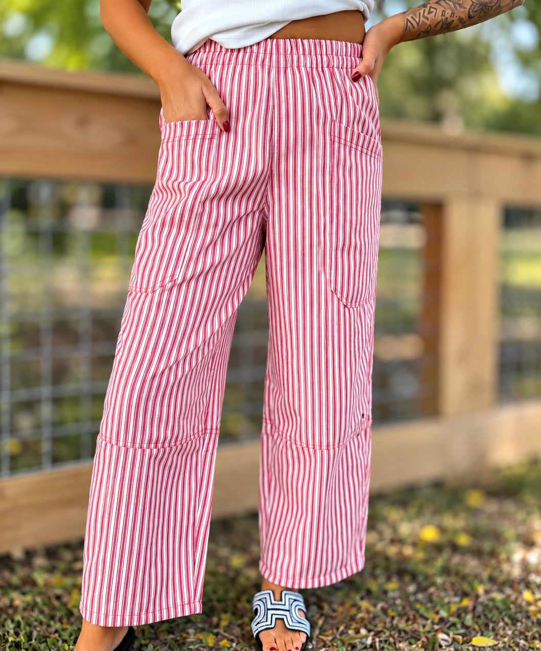 Weekend Breeze Striped Pants