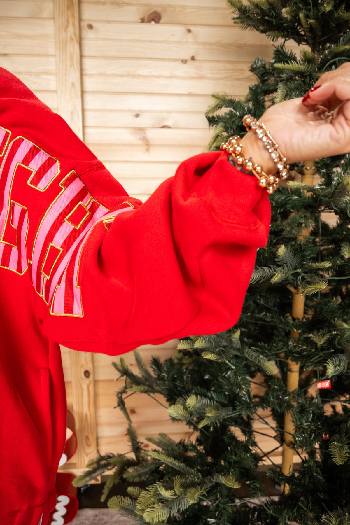 MERRY & BRIGHT Crew Mock Neck Sweatshirt