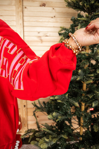 MERRY & BRIGHT Crew Mock Neck Sweatshirt
