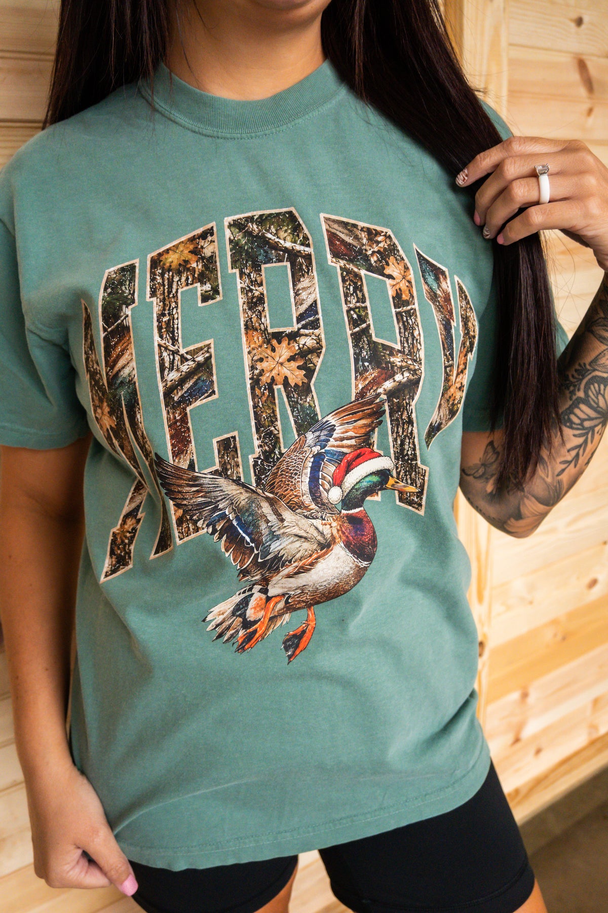 Merry Mallard Graphic T-shirt