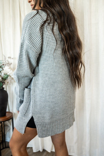 Waffle Haven Open Cardigan