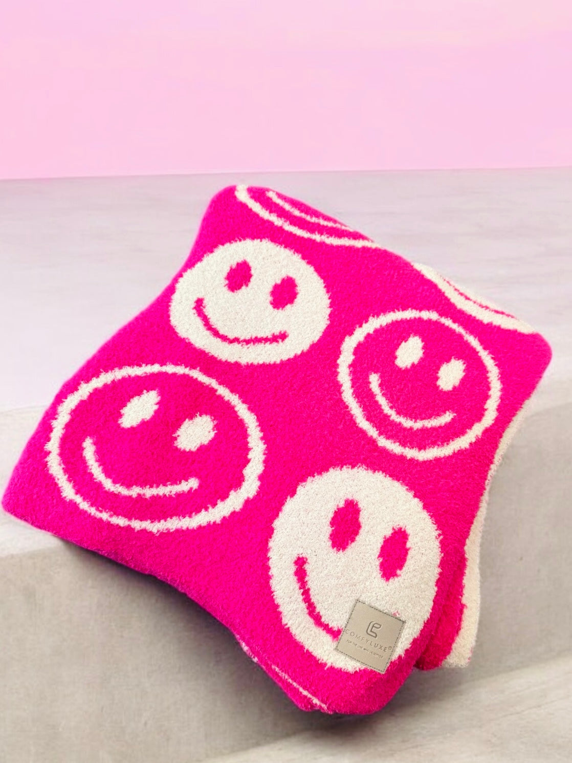 Wrap Me In A Smile Cozy Throw Blanket