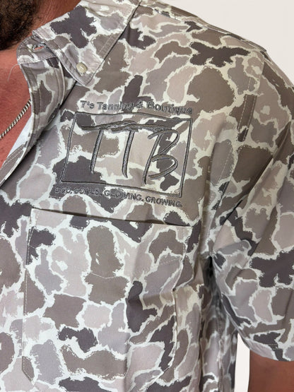 Men's TTB Camo Button Up