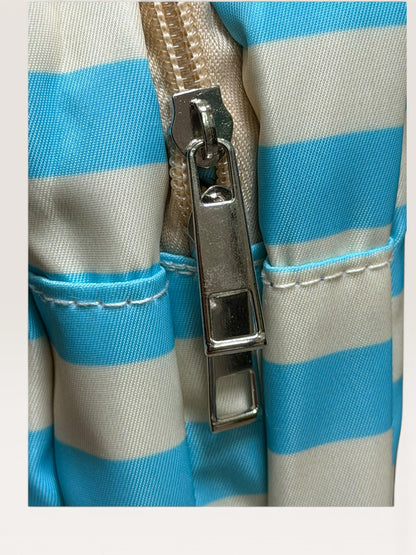 Striped Hanging Toiletry Organizer Bag