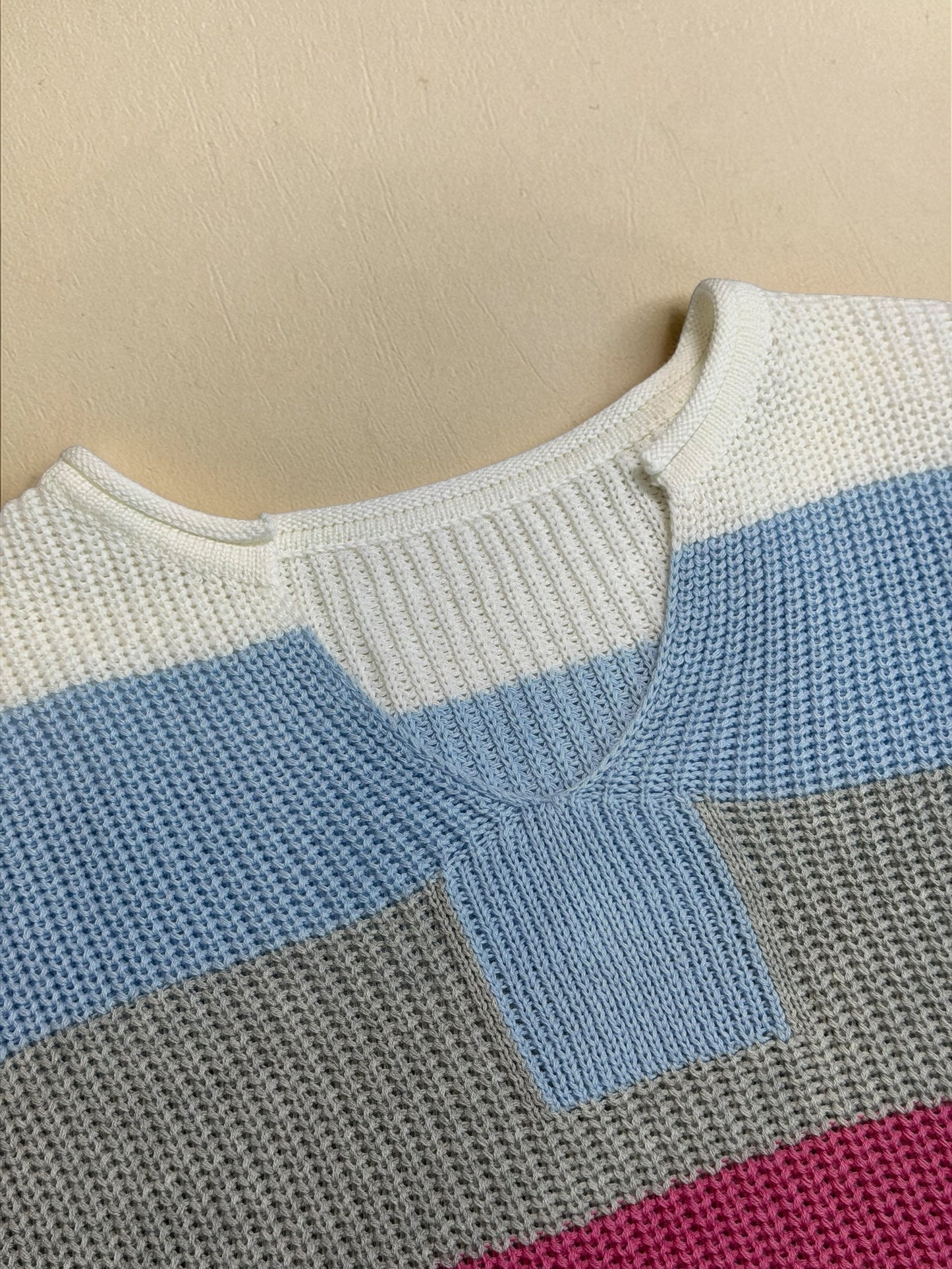 Easy Flow Striped Knit Top