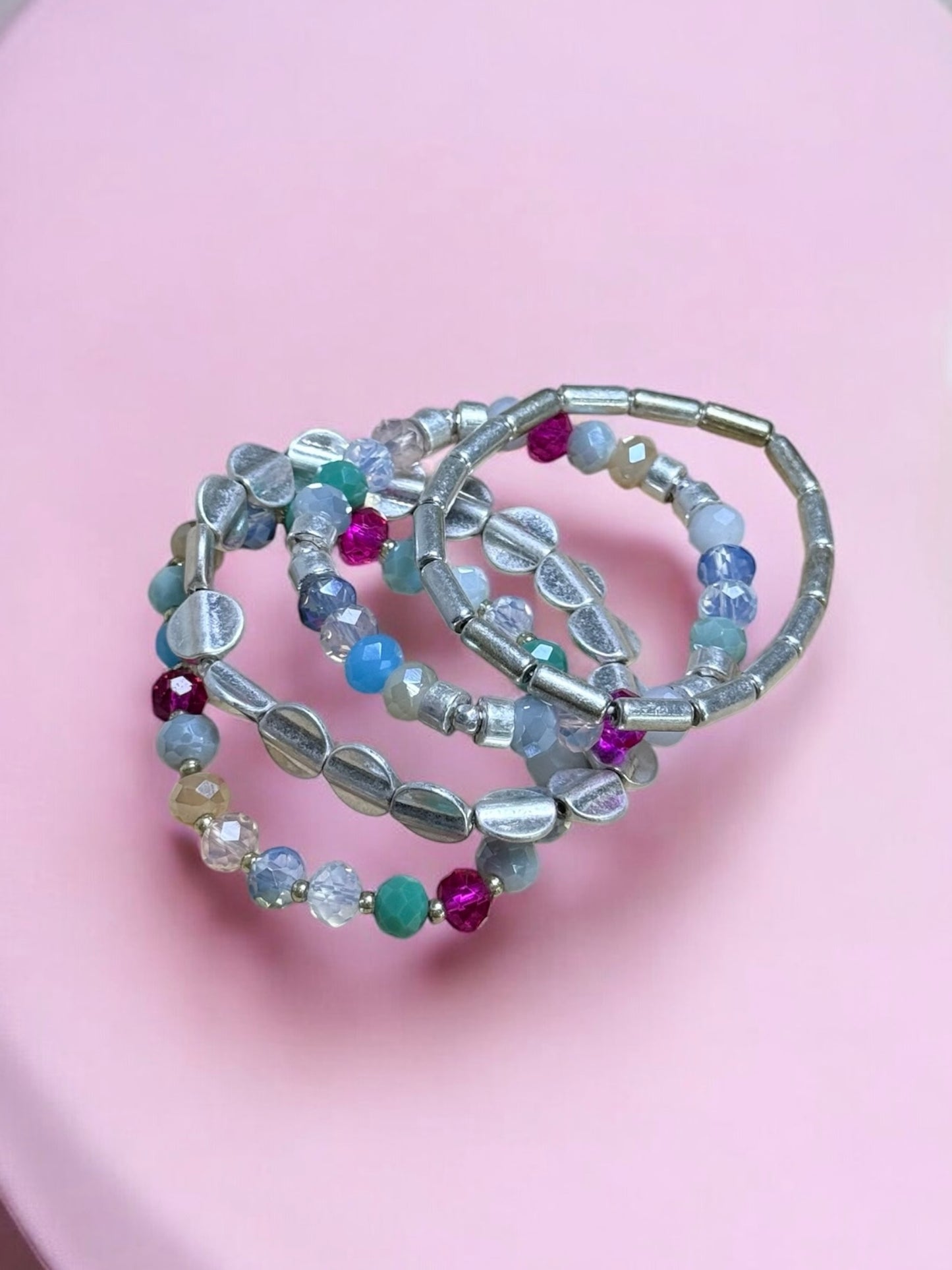 Color Pop Beaded Bracelet Set