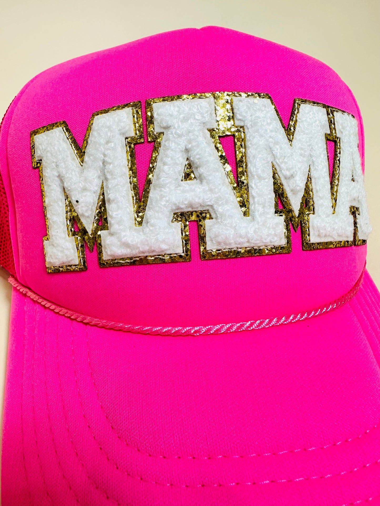 MAMA Chenille Letters Foam Trucker Hat