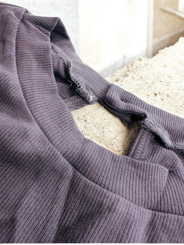 Piece Me Together Open Back Casual Romper