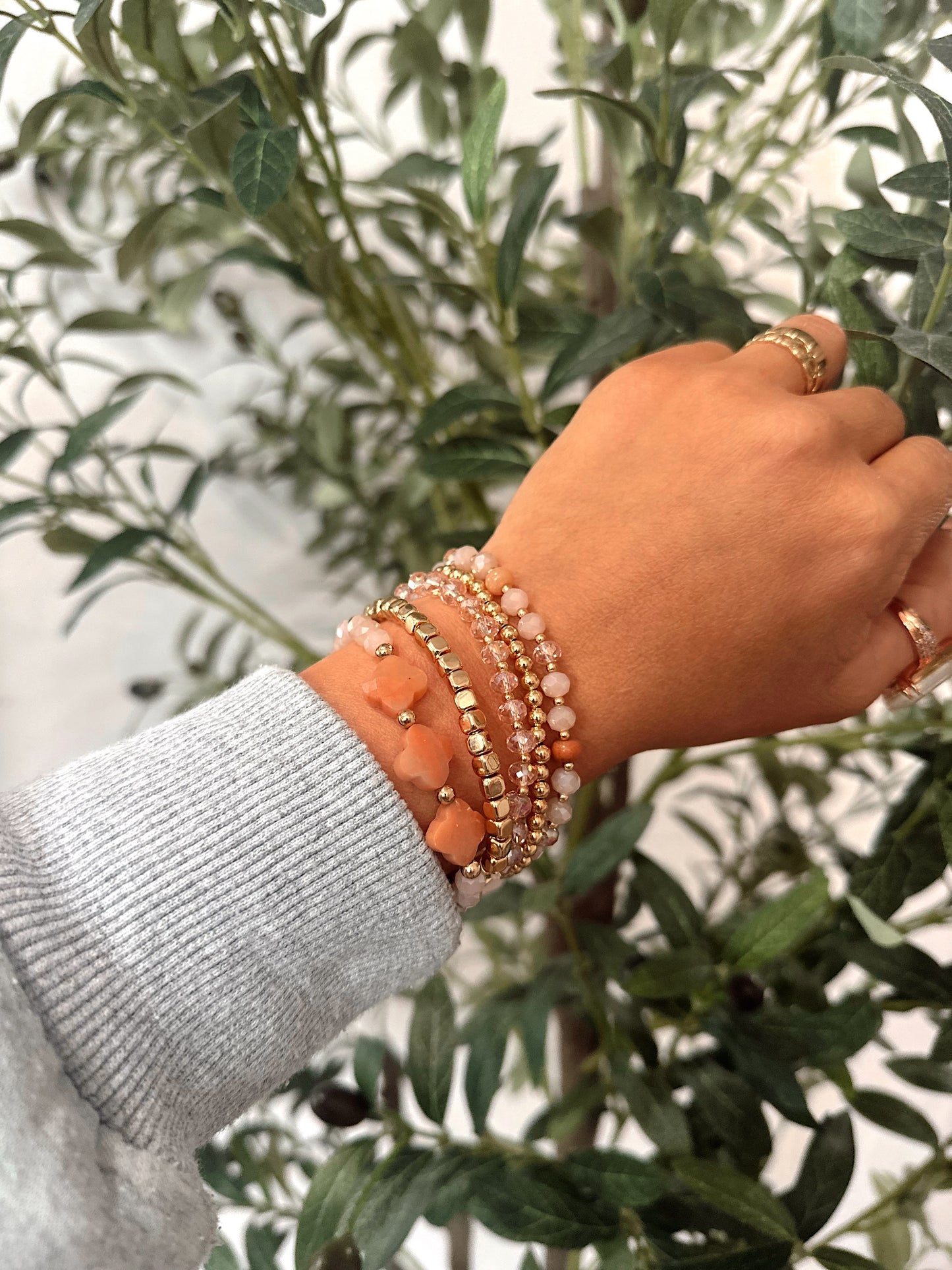 Living Life In Pink Bracelet Set