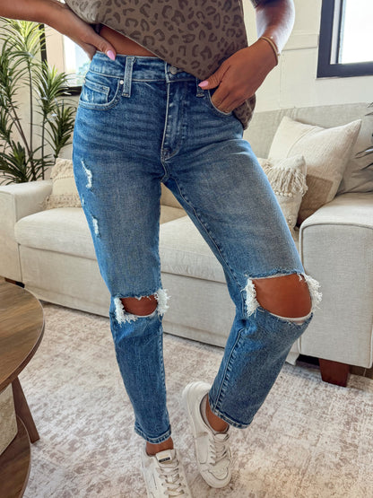 Melanie High Rise Mom Jeans