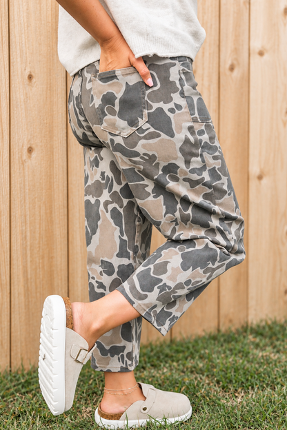 Camo Shift Ankle Jeans