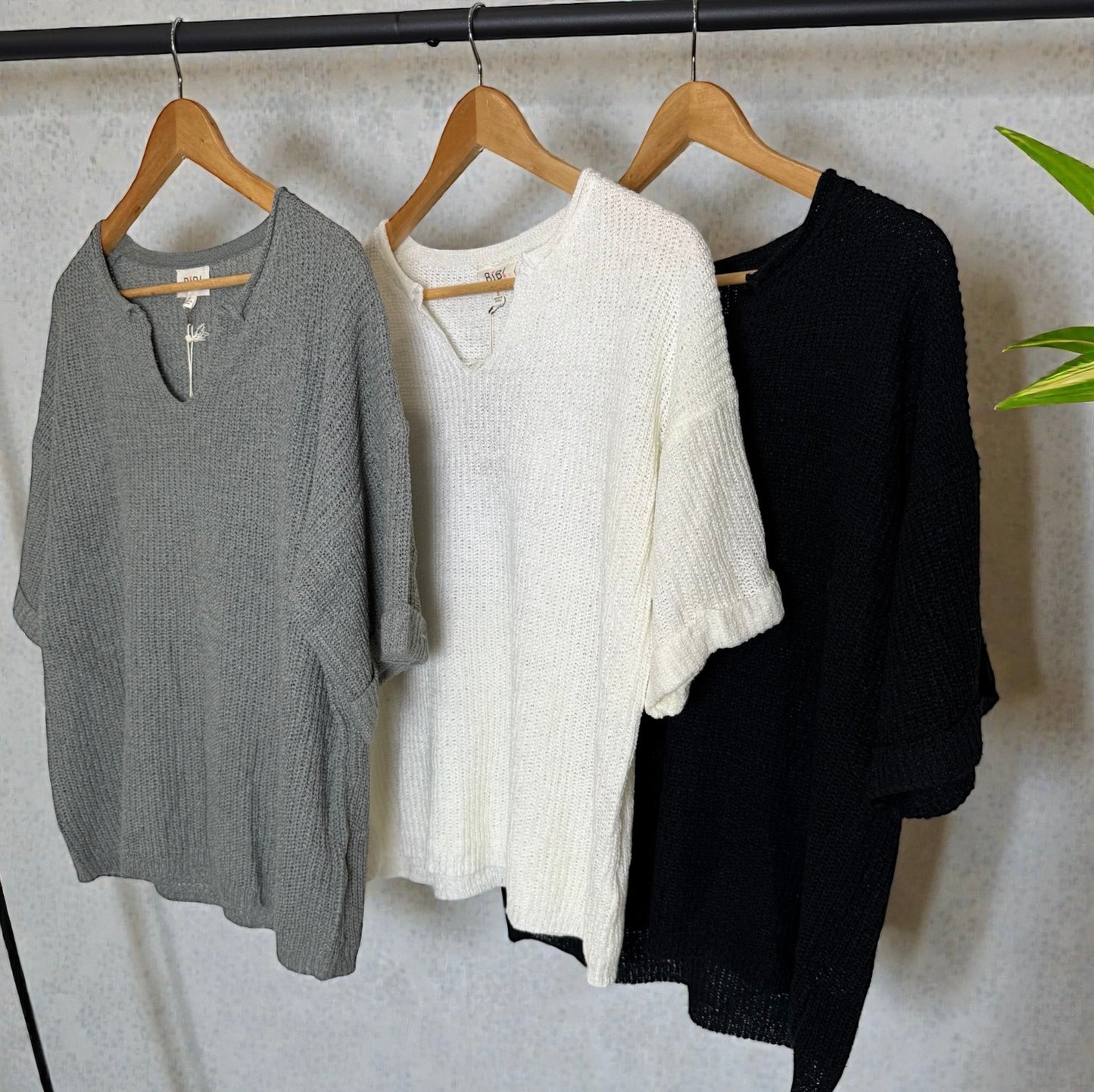 Life Of Leisure Wide Neck Knit Top