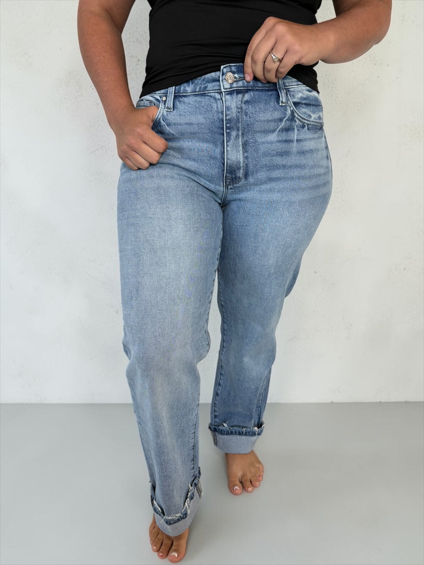 Bella Baggy Straight Leg Jeans