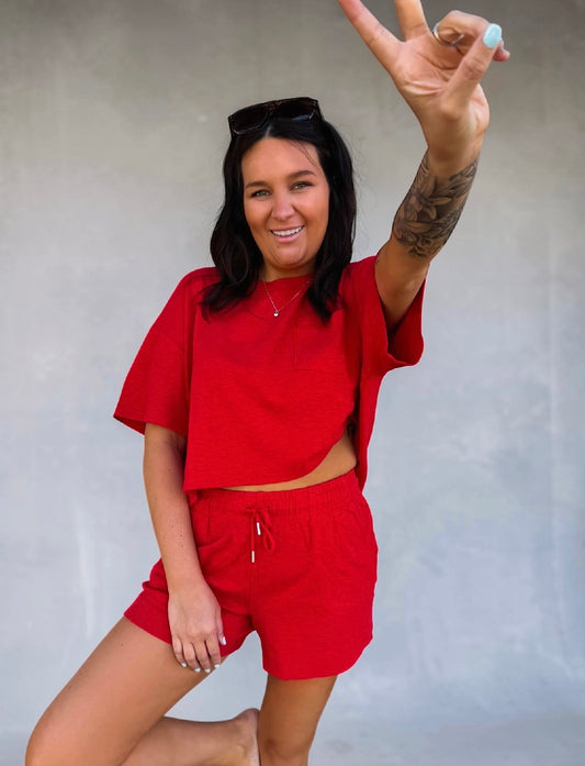 Ruby Relax Lounge Short Set