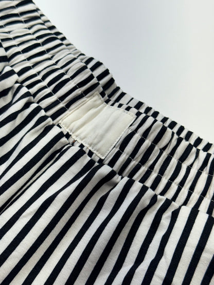 Black Stripe High Wasted Pants