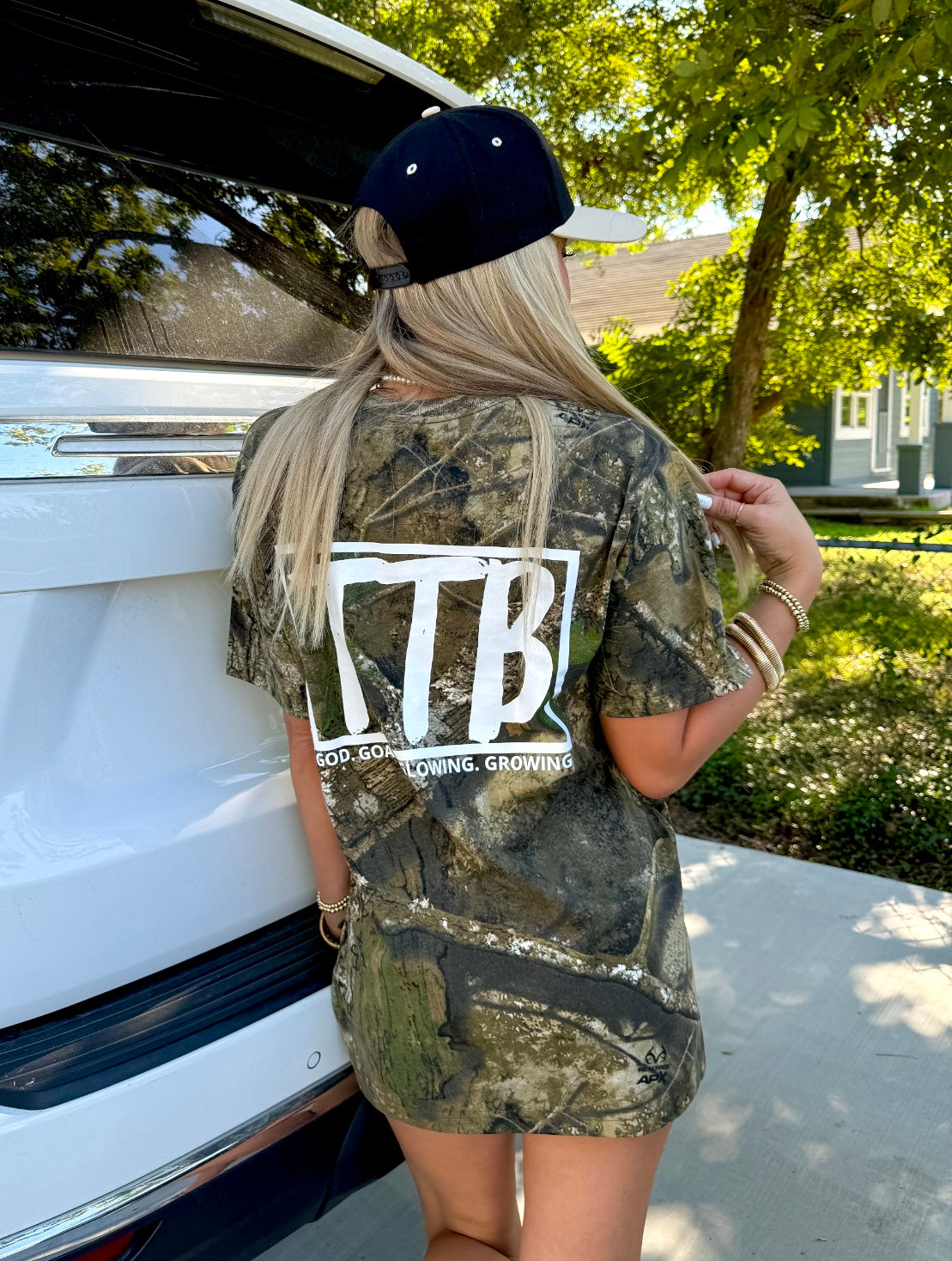 Camo Queen TTB Logo Graphic Top