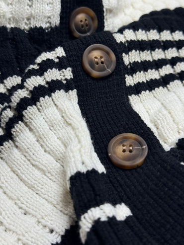 Onyx Eclipse Textured Knit Cardigan