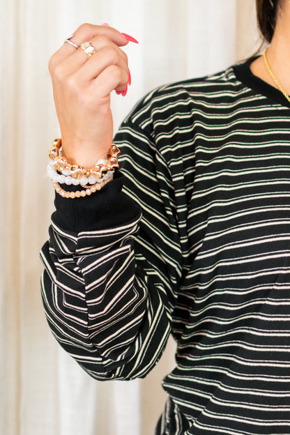 Perfect Stripe Pullover Top