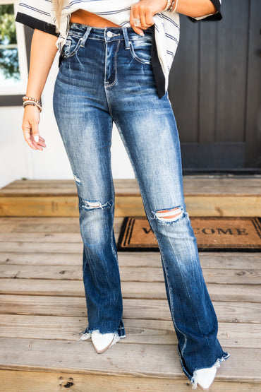 Dixie Denim High Rise Flare Jeans