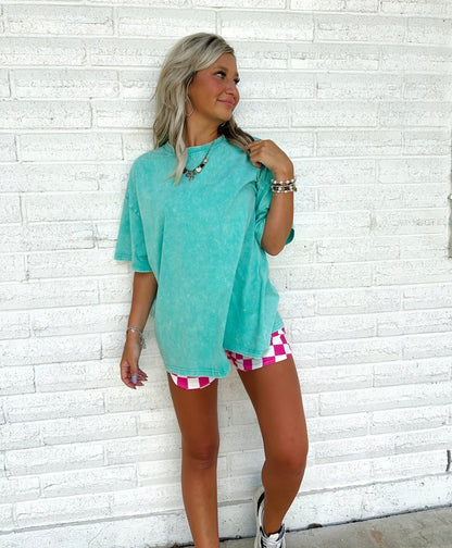 Must Have Acid Wash Oversized Top