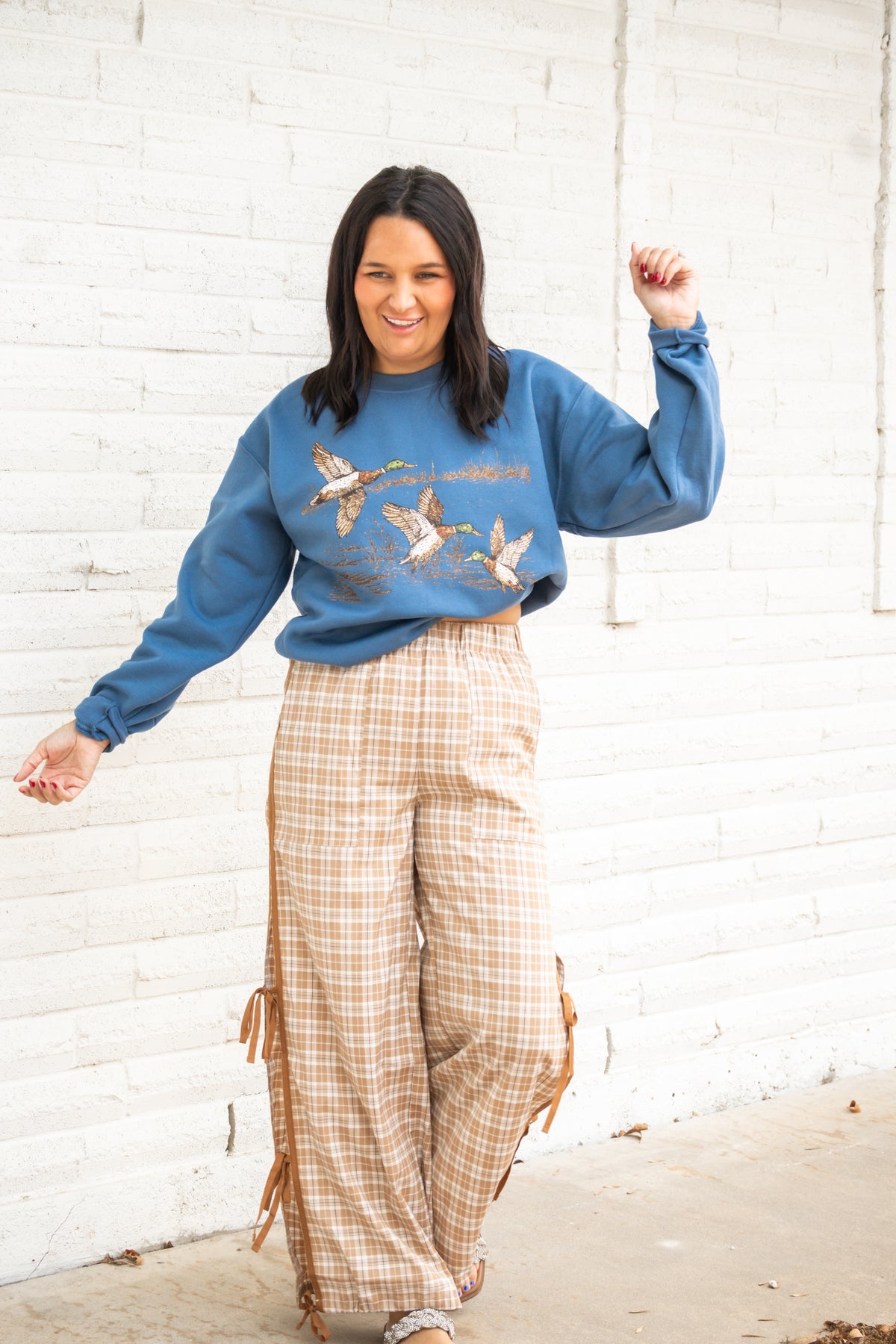 Flying Ducks Graphic Crewneck