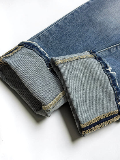 Juliet Slim Cuffed Straight Jeans