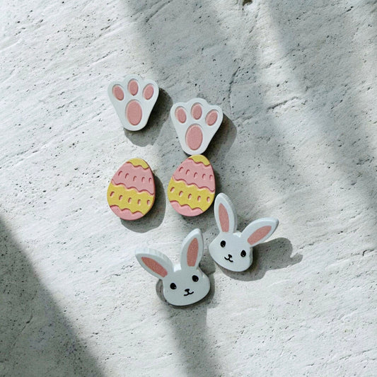 Simple Easter Trio Earring Set