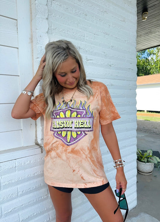 Take Me Up In Flames Graphic Top