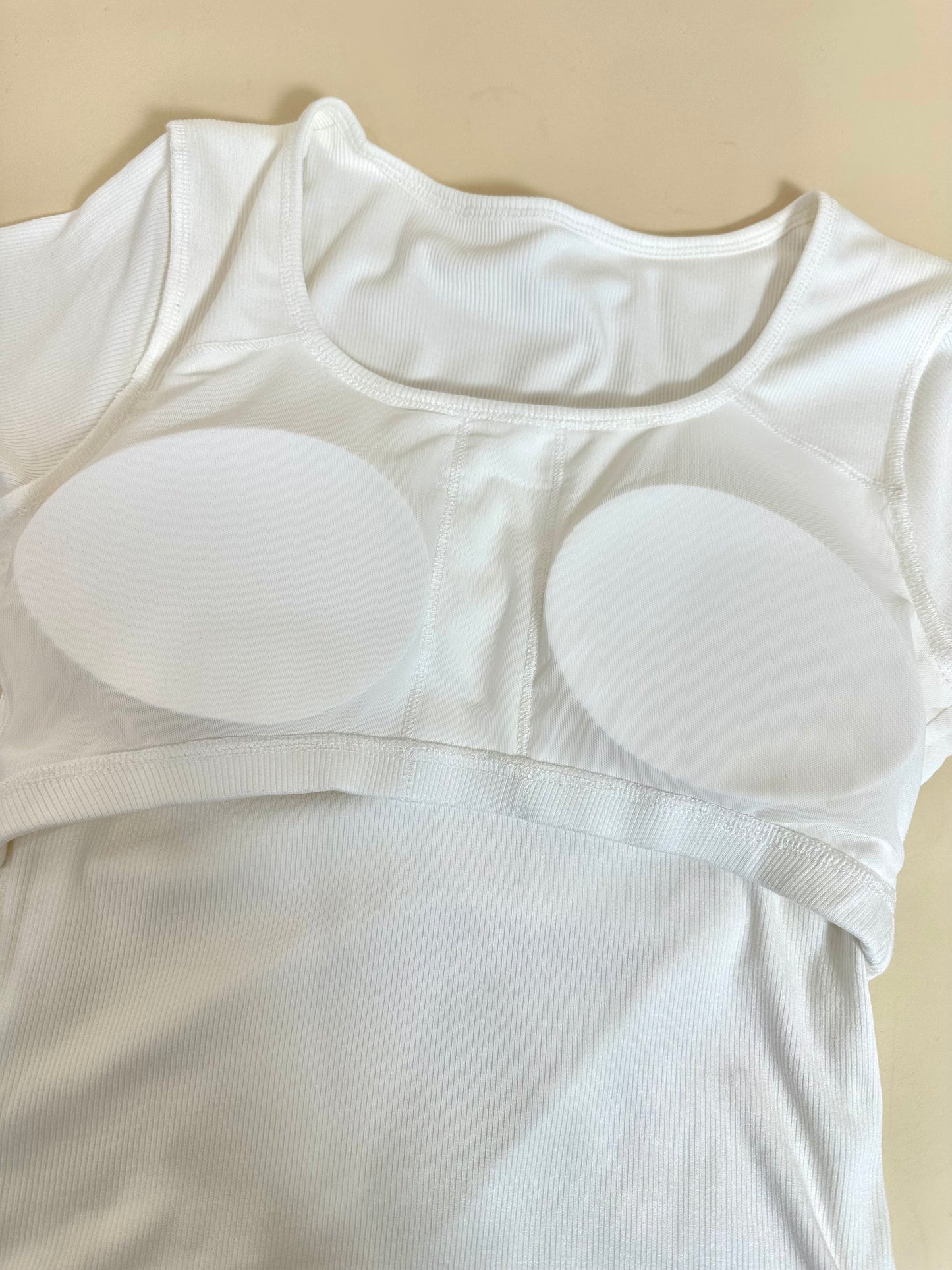 Put Me On Ribbed Padded Crop Top