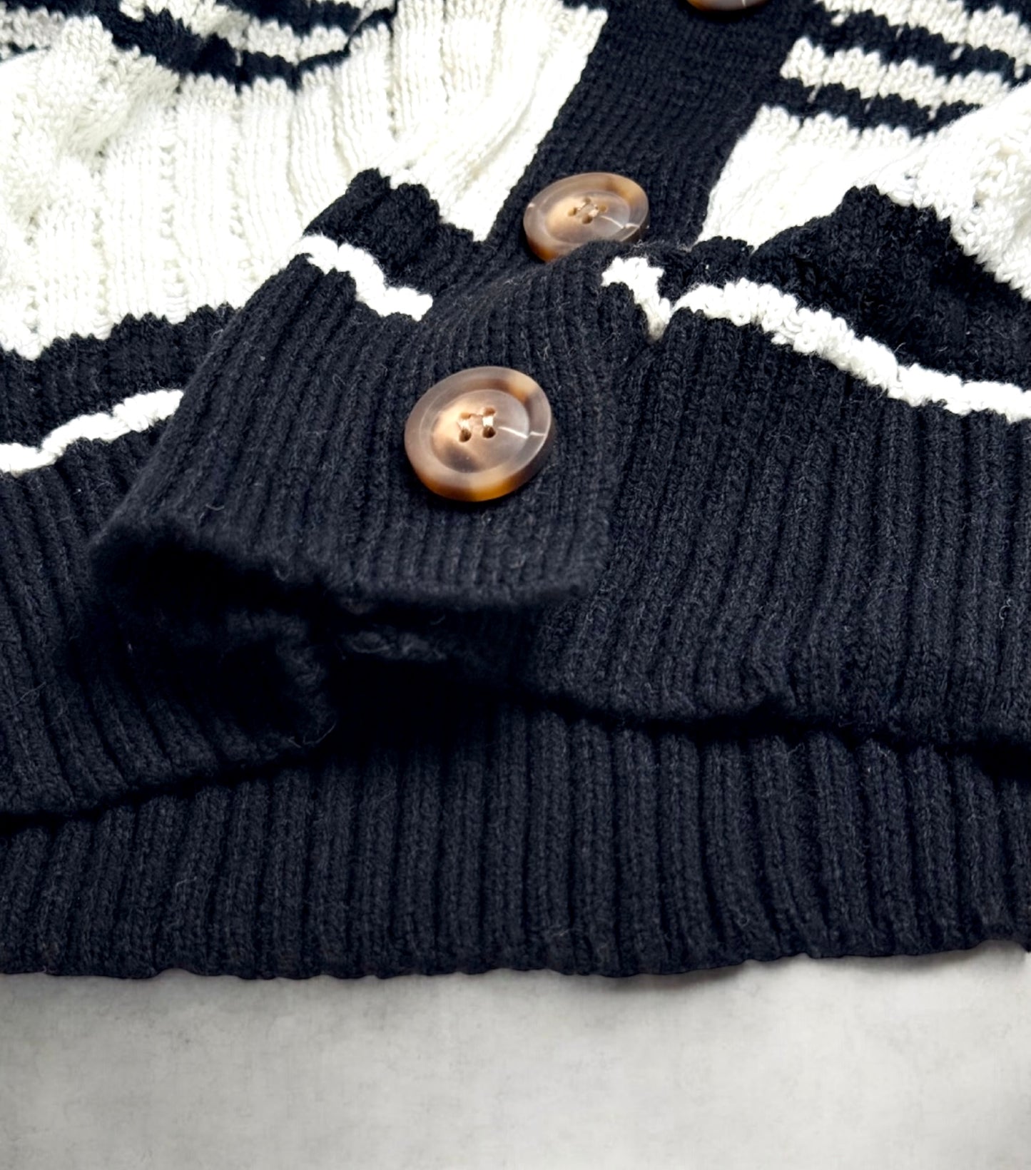 Onyx Eclipse Textured Knit Cardigan