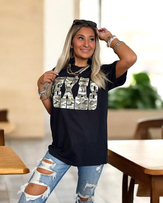 Texas Camo Graphic T Shirt