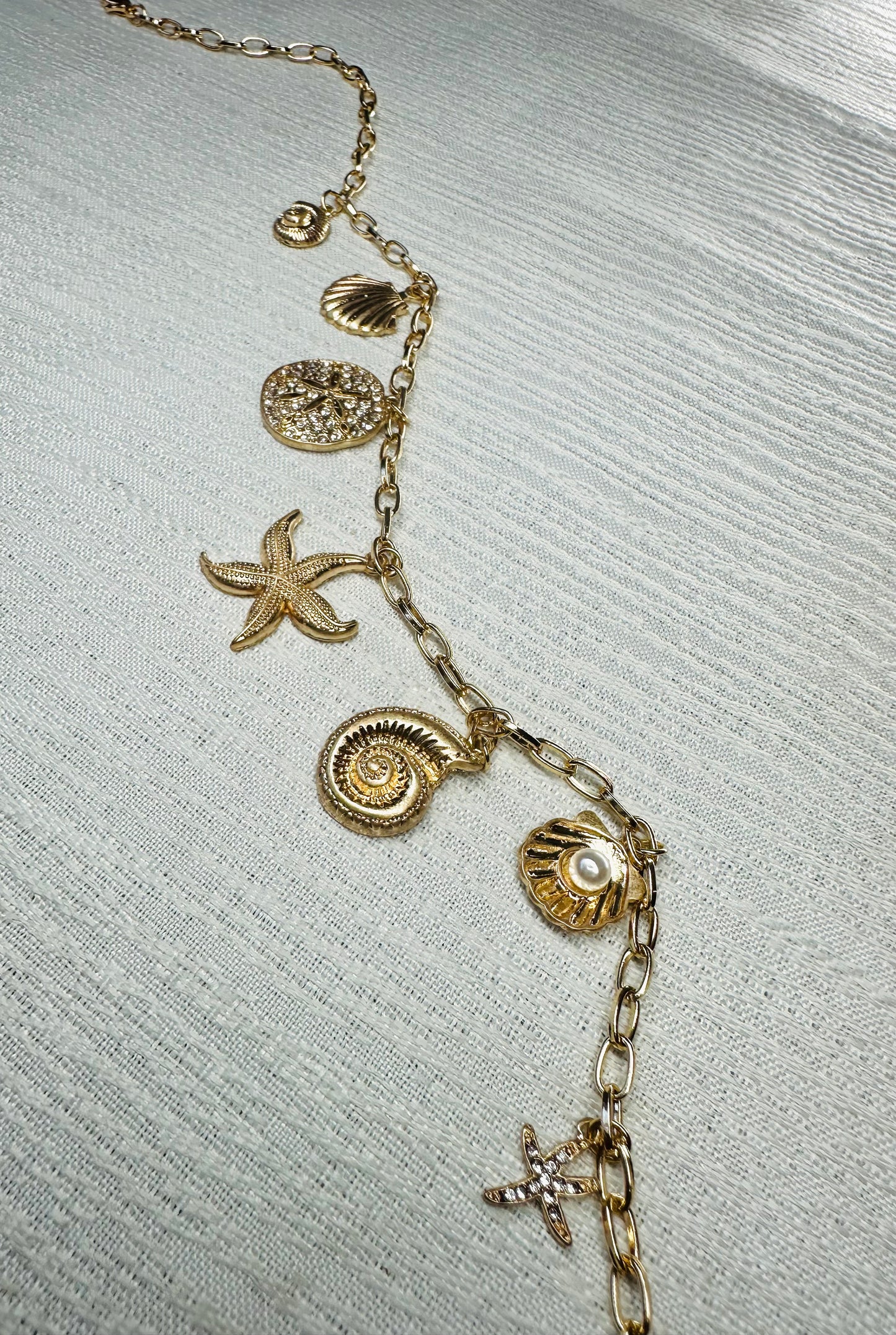 Straight From the Beach Charm Necklace
