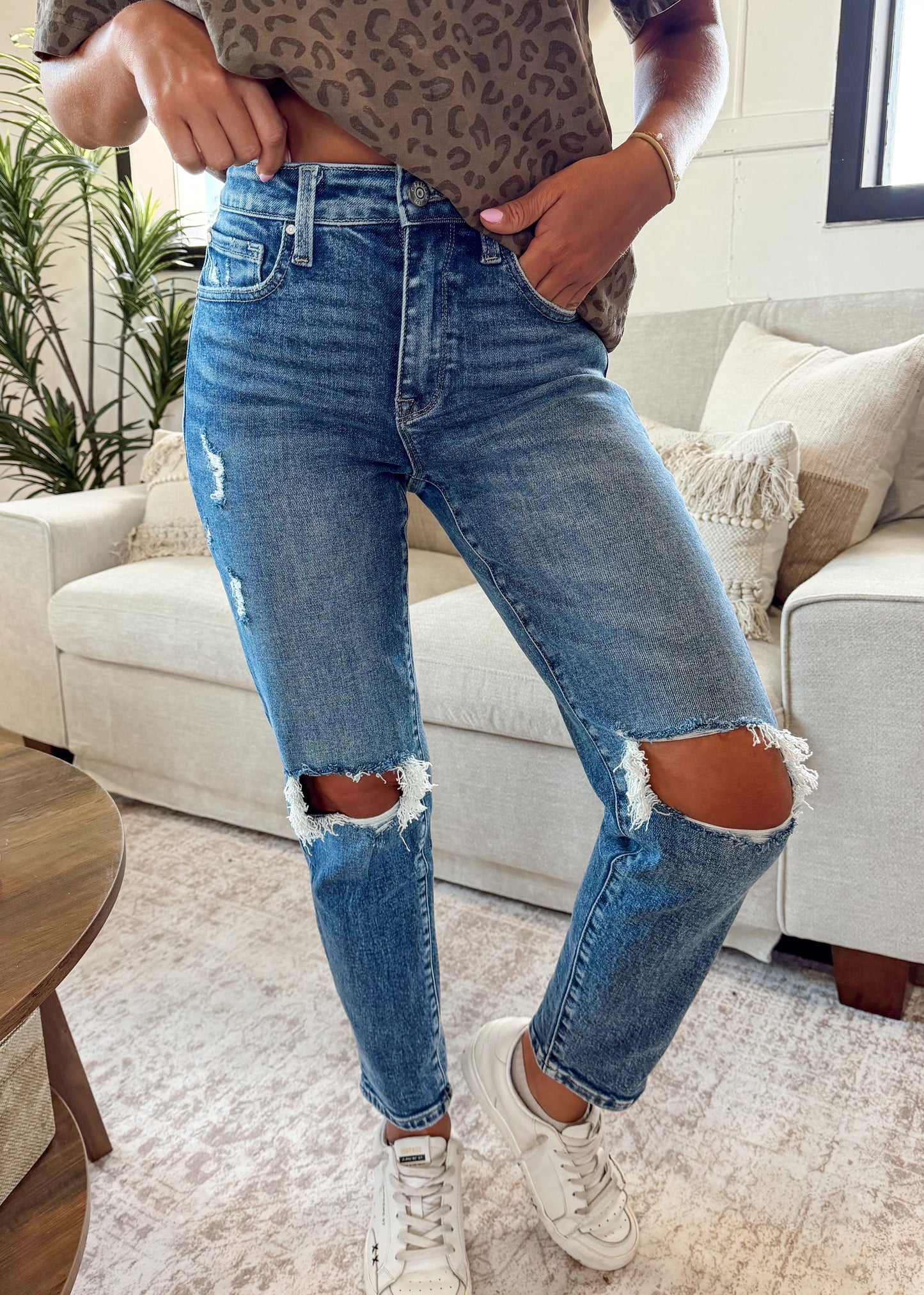 Melanie High Rise Mom Jeans