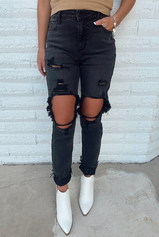 Chelsey Cello Black Denim