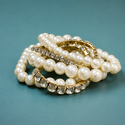 Eternal Radiance Bangle Bracelet Set