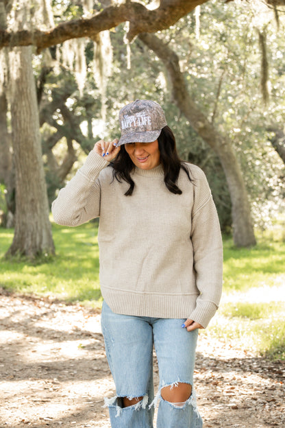 Misty Morning Knit Sweater Top