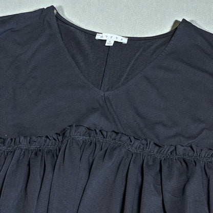 Ruffle Bloom V‑Neck Top