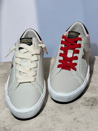 Maggie Gold Pop Low-Top Sneakers