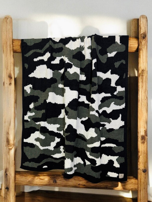 Under Cover Camo Throw Blanket