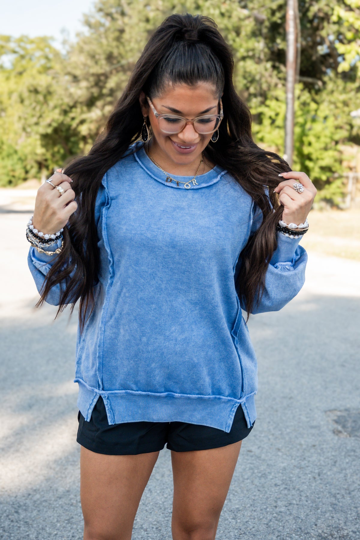 Effortless Exposed Seam Sweatshirt