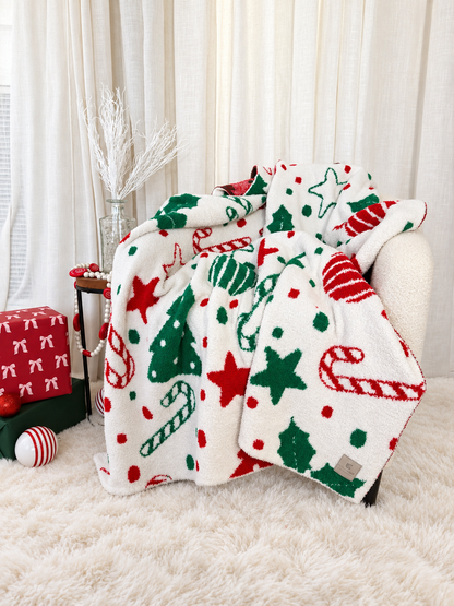 Holiday Festive Throw Blanket