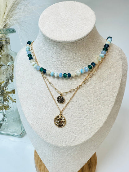 Luck Is In The Air Beaded Necklace