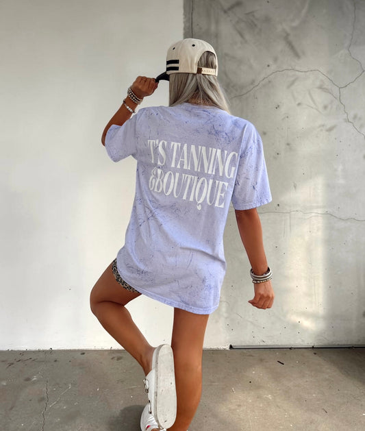 Purple And White TTB Logo Graphic T-shirt