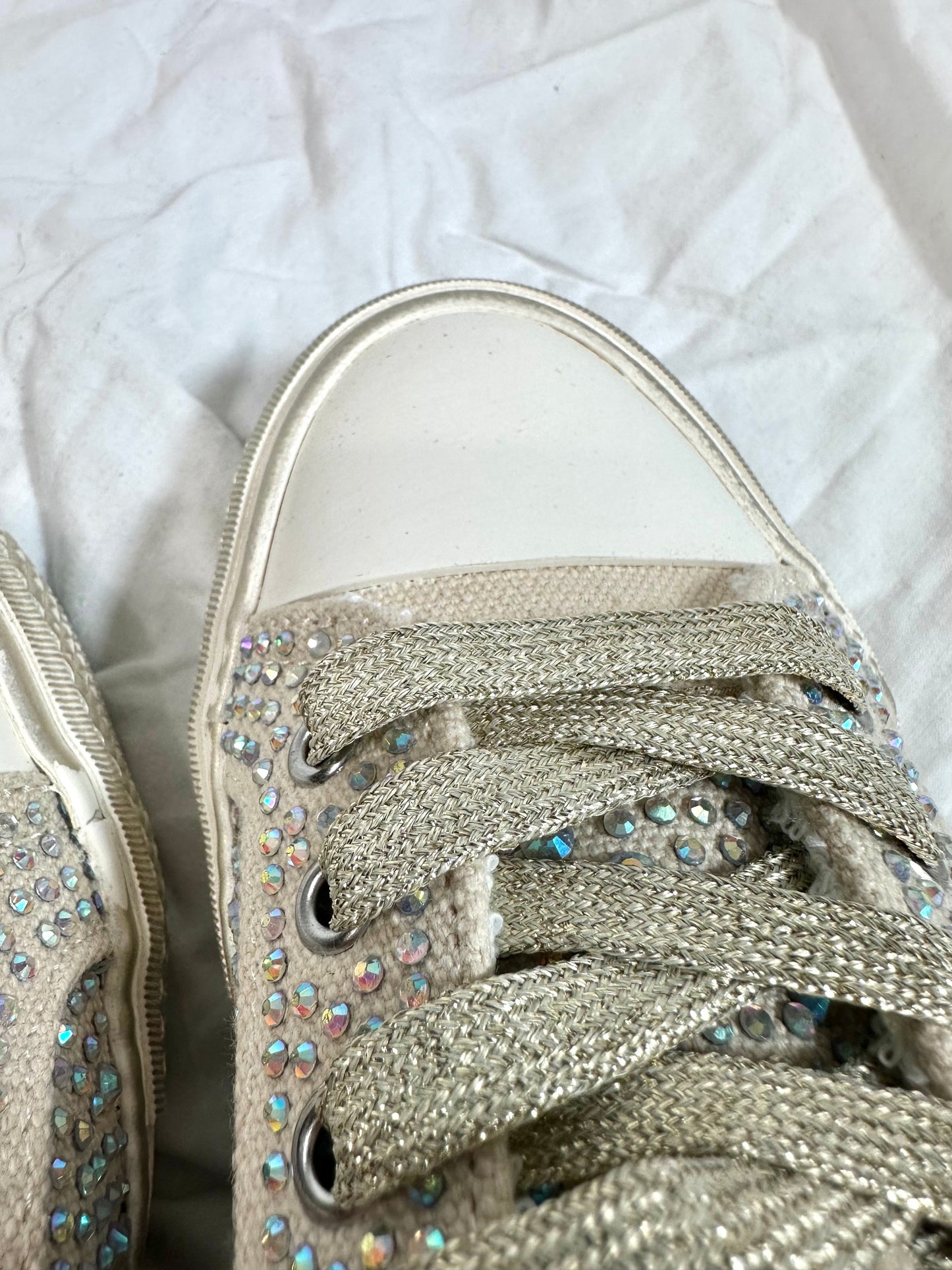Lunden Lux Gold Rhinestone Vintage Havana Sneakers