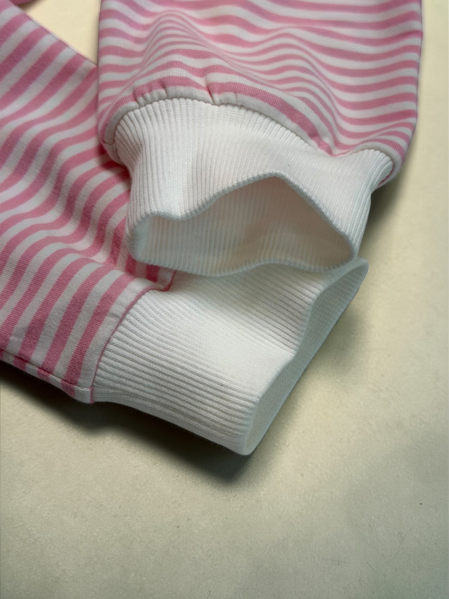 Pink Horizon Stripe Lounge Set