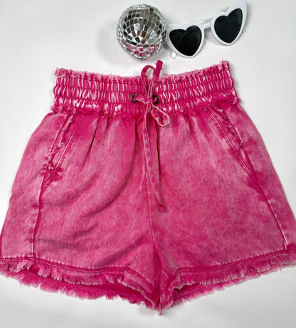 Get Right Acid Wash Shorts