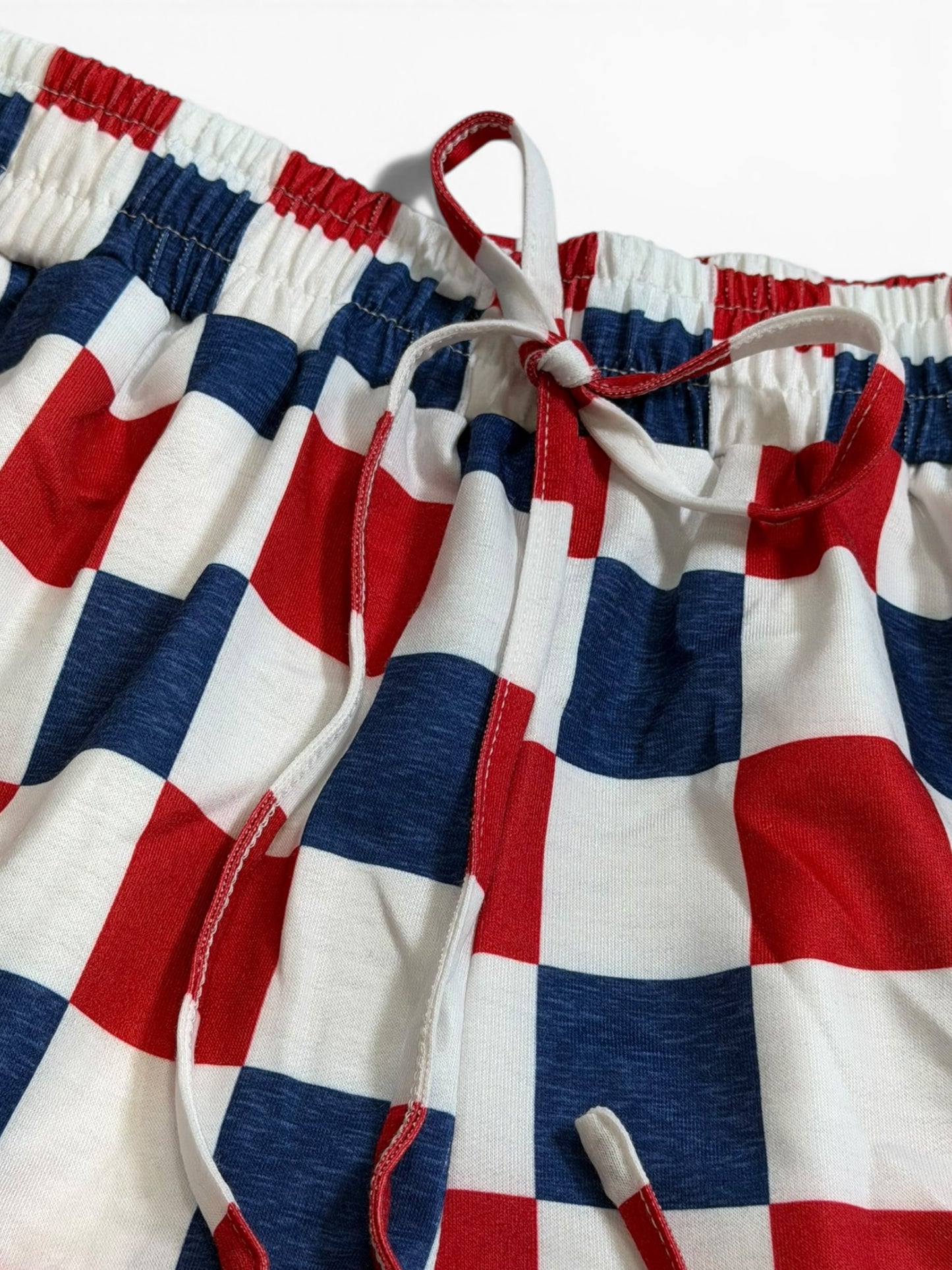 Independence Day Checkered Shorts