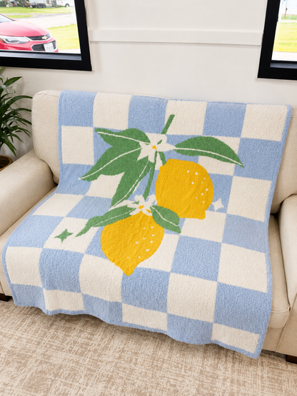 Lemon Squeezy Luxe Throw Blanket