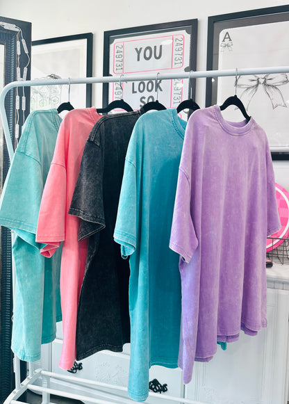 Must Have Acid Wash Oversized Top